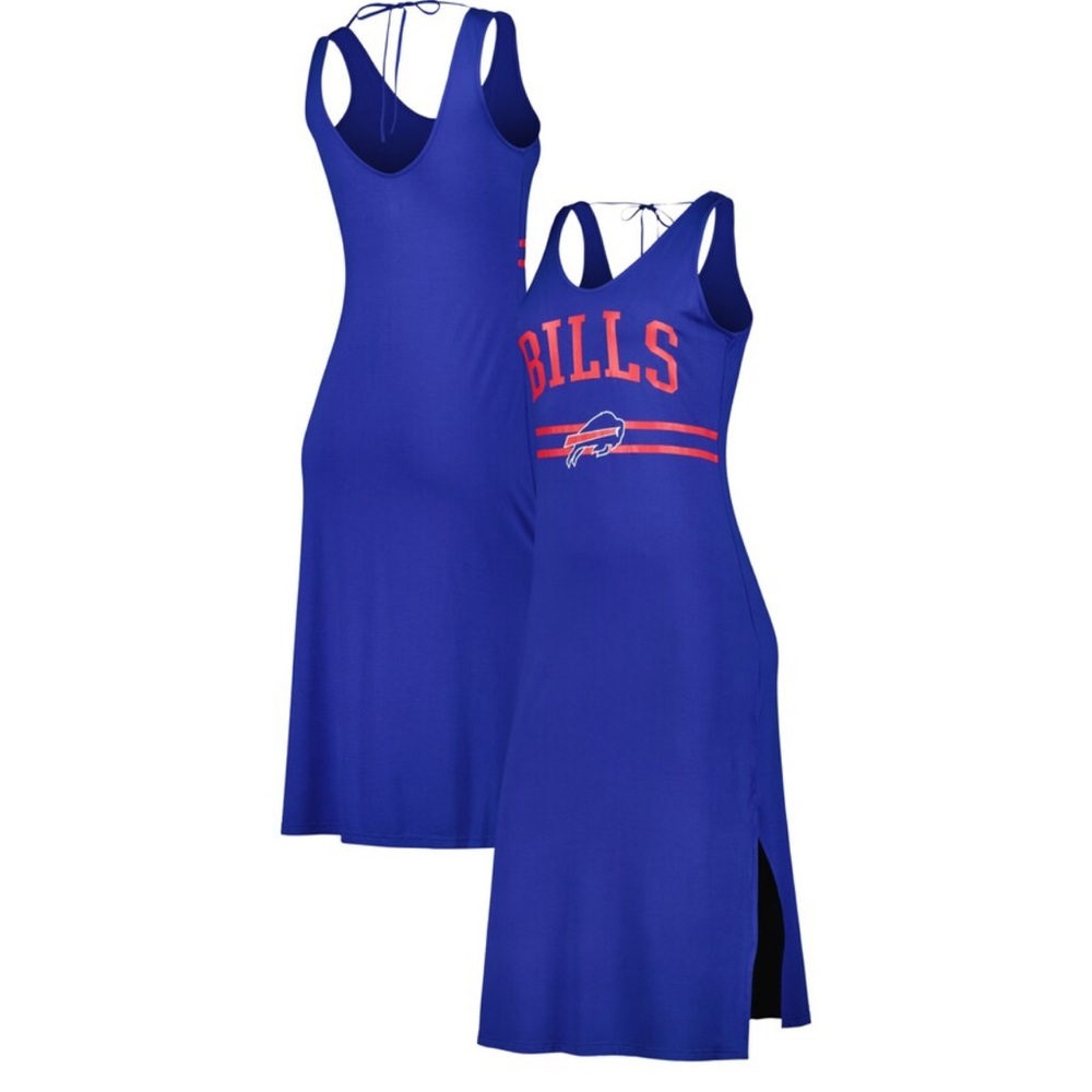 NFL Buffalo Bills Royal Blue Maxi Dress with Red Logo